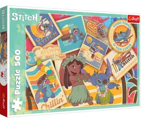 Trefl - Puzzle - Lilo&Stitch: Stemple / 500 sztuk / 48 x 34 cm / 10+