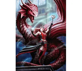 Trefl - Puzzle - Kolekcja Premium PLUS Fantasy: Szkarłatny Mag / 1000 elementów / 48 x 68,3 cm / wiek 12+