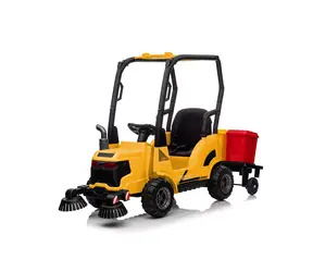 Eljet Elektryczna zamiatarka samochodowa dla dzieci żółta / 50W / prędkość 2-4km/h / ładowność 30kg