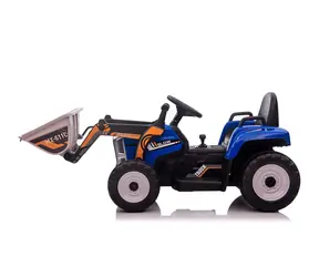 Eljet Dziecięcy traktor elektryczny z łyżką ładującą niebieski / 70W / prędkość 3-8km/h / ładowność 30kg