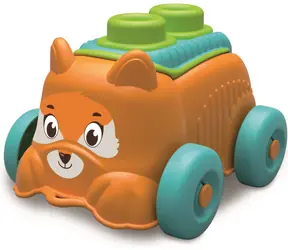 Clementoni Soft Clemmy Sensoryczny Samochodzik Lis z 4 Kostkami / od 6 miesięcy