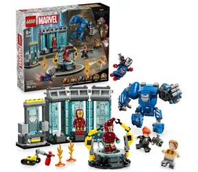 LEGO® MARVEL 76315 Iron Man i jego laboratorium: Sala Zbroi / Liczba elementów: 384 / od 8 lat