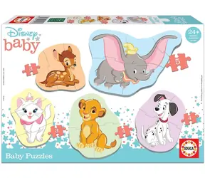 Educa Puzzle dla dzieci Disney zwierzęta 2 - 5w1 (3-5 elementów) / 19 elementów / od 2 lat