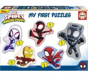 Educa Puzzle dla dzieci Spidey i jego niesamowici przyjaciele 5w1 (3-5 elementów) / 19 elementów / od 2 lat