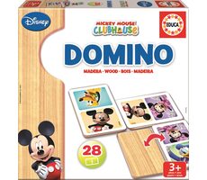 Educa Drewniane domino Myszka Miki i Myszka Minnie / 28 elementów / od 3 lat