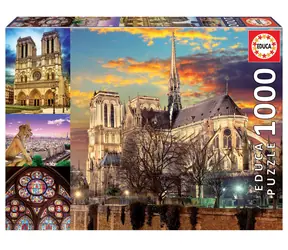 Educa Puzzle Notre Dame kolaż / 1000 elementów / od 14 lat
