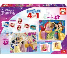 Educa Disney Princess 4-w-1 zestaw gier / od 3 lat