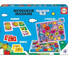 Educa Monsieur Madame zestaw gier 4 w 1 / od 3 lat