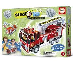 Educa Studio model 3D Wóz strażacki / 57 elementów / od 5 lat