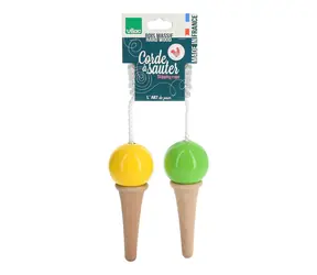 Lody Vilac Jump Rope w dwóch smakach Żółto-Zielony / od 5 lat