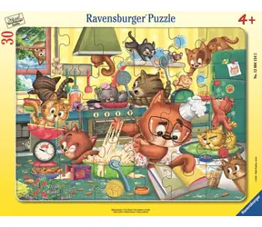 Puzzle Ravensburger : Domek dla kota / 30 elementów / od 4 lat