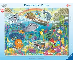 Puzzle Ravensburger : Ocean Friends / 48 elementów / od 4 lat 