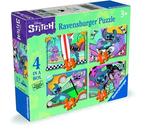 Puzzle Ravensburger Disney: Stitch: Zabawne aktywności 4 w 1 / od 3 lat 