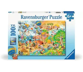 Puzzle Ravensburger : Zabawa o każdej porze roku / 100 elementów / od 6 lat