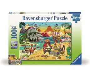 Puzzle Ravensburger : Przygody Piratów / 100 elementów / od 7 lat 