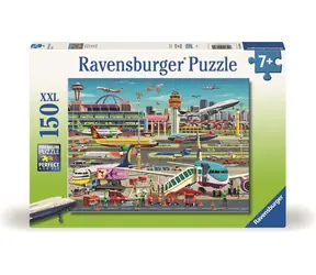 Puzzle Ravensburger : Ruch uliczny na lotnisku / 150 elementów / od 7 lat