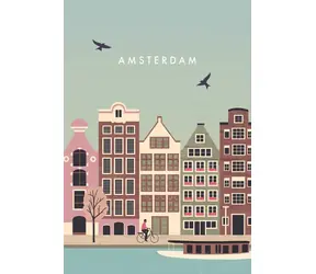 Puzzle Ravensburger : Amsterdam / 99 elementów / od 12 lat 