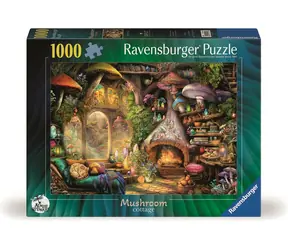 Puzzle Ravensburger : Domek z grzybami / 1000 elementów / od 14 lat