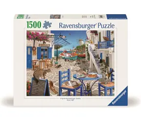 Puzzle Ravensburger : Koty na Mykonos / 1500 elementów / od 14 lat
