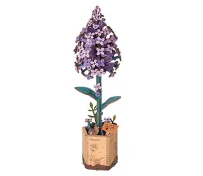 Drewniana układanka Robotime 3D Lilac