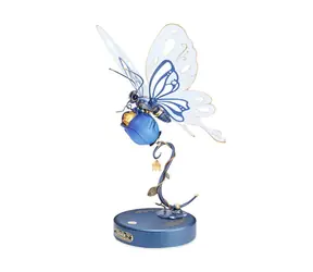 Mechaniczna układanka Robotime 3D Blue Butterfly