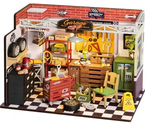 Domek w miniaturze Robotime Garaż