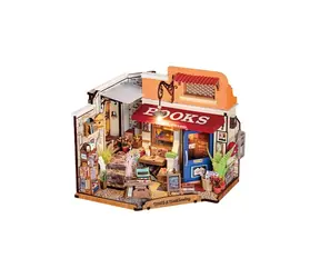 Domek w miniaturze Robotime Księgarnia na rogu