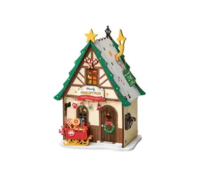 Robotime Miniaturowy domek Oświetlenie Domek bożonarodzeniowy