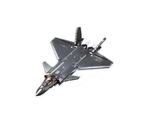 Klocki modelarskie Sluban Army Niewidzialny samolot J-20 z powłoką metalową
