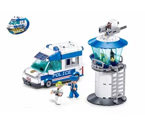 Sluban Metropolis M38-B1218 Riot Squad Transport Truck: Gangsterzy za kratkami