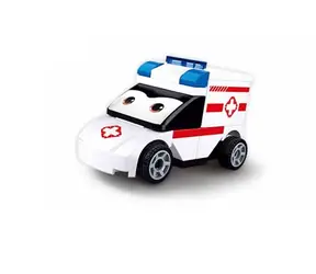 Klocki Sluban Power Bricks M38-B1072H Nakręcany samochód z oczami Ambulans