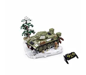 Klocki Sluban Power Bricks M38-B7072 R/C T34/76 (1942) Czołg zdalnie sterowany