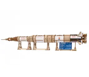 Drewniana mechaniczna układanka 3D Ugears NASA, Saturn V