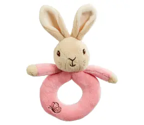 Grzechotka Rainbow Rattle króliczek Peter & Flopsy 1 szt. różowy / 0+