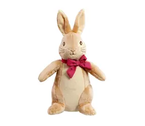 Pluszowy króliczek tęczowy Flopsy z kokardą duży / 0+