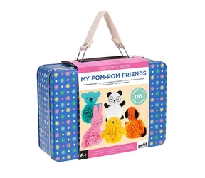 Petit Collage Kreatywne etui Pom Pom Animals / od 6 lat