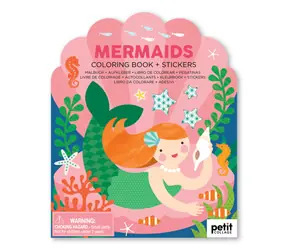 Petit Collage Mermaid Naklejka Kolorowanka / od 4 lat