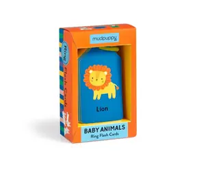 Karty Mudpuppy Baby Animals na kółku 26 szt. / od 1 roku 