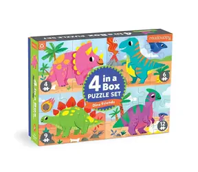 Mudpuppy Puzzle Dinozaury zestaw 4 w 1 / od 2 lat 