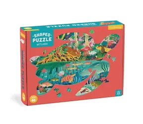 Mudpuppy Puzzle Mokradła w kształcie żółwia / 300 elementów / od 7 lat 