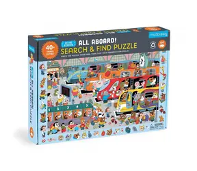 Mudpuppy Puzzle Train Station / 64 elementy / od 4 lat