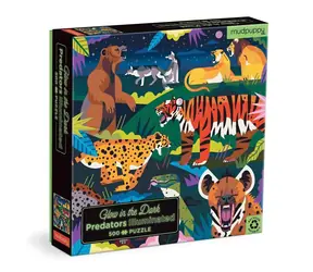Mudpuppy Puzzle Predators - świecące w ciemności / 500 elementów / od 8 lat