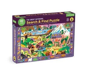 Puzzle Mudpuppy - Znajdź i dopasuj naturę / 64 elementy / od 4 lat