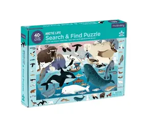 Puzzle Mudpuppy - Złóż i wyszukaj Życie na Arktyce / 64 elementy / od 4 lat