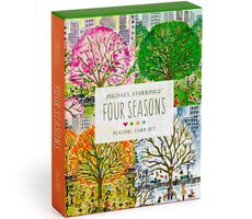 Zestaw kart do gry Galison Four Seasons - Michael Storrings