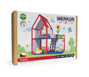 Merkur - Domek dla lalek - 34x39x25 cm / 345 elementów / od 5 lat