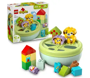 LEGO® DUPLO® 10441 Sortowanie kształtów: Domek dla szczeniaka / Liczba elementów: 17 / od 18 miesięcy