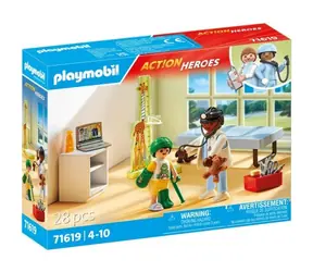 Playmobil® Action Heroes 71619 Pediatra z misiem / Liczba elementów: 28 / od 4 lat