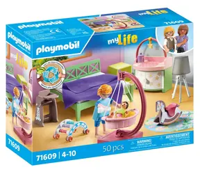 Playmobil® My Life 71609 Sypialnia z kącikiem dziecięcym / Liczba elementów: 50 / od 4 lat 