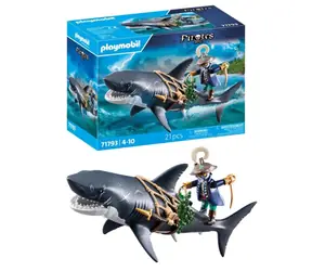 Playmobil® Pirates 71793 Pirat z gigantycznym rekinem / Liczba elementów: 21 / od 4 lat